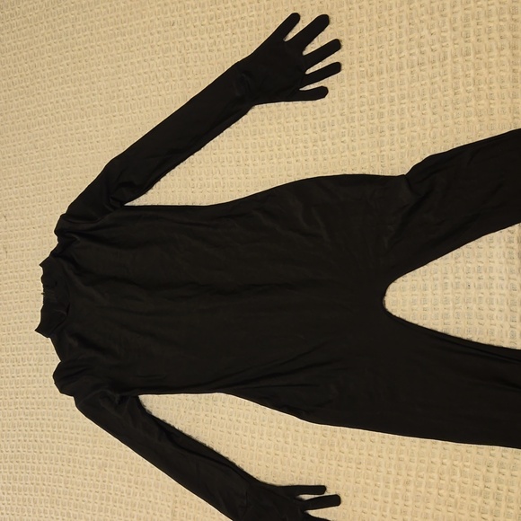 Morphsuit black Teen size Full Body with Hood - Picture 1 of 6